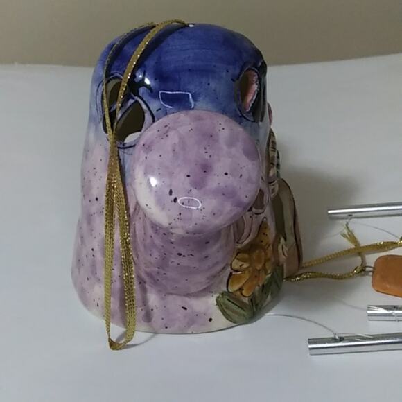 Nantucket Fairy House Watering Can Wind Chime Ceramic Garden Theme Gnome House - Picture 3 of 12